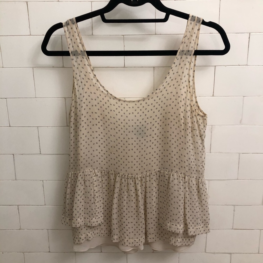 Club Monaco Lined Peplum Blouse